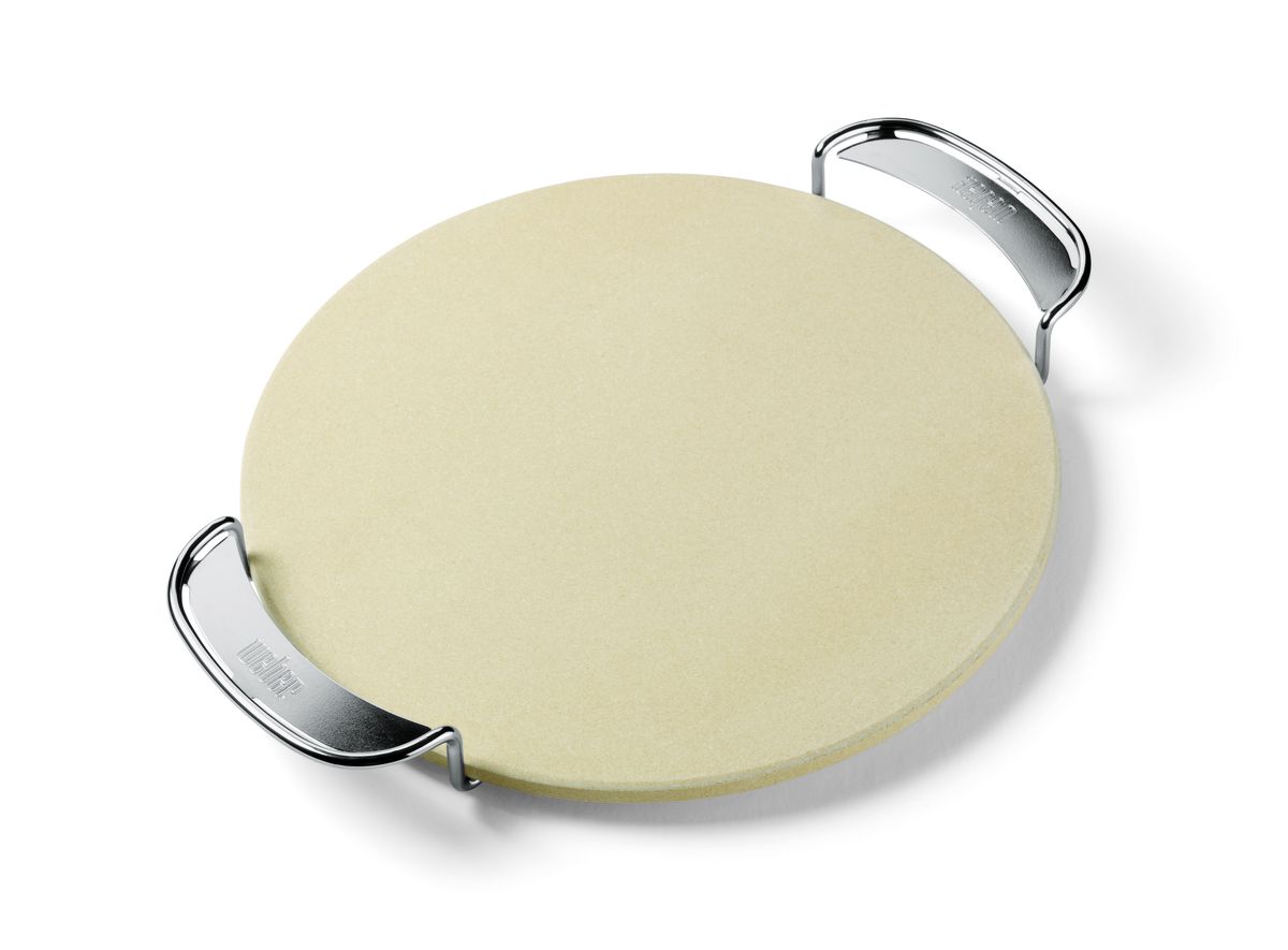 weber crafted gourmet bbq system glazed pizza stone
